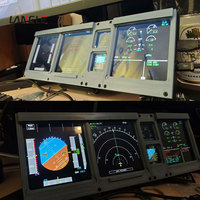 Plataforma de Software de Simulación de Vuelo para Airbus A320, Equipo Periférico de Control, Periféricos de Juego de Vuelo Simulado, Pantalla LCD