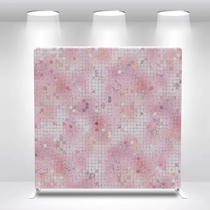 Đám Cưới 8x7.5ft Duy Nhất Hai Mặt Polyester Vải Bìa Gối Trường Hợp Hiển Thị Dễ Dàng Cài Đặt Nhôm Ống Đứng Photo Booth Backdrop - Product Image 3