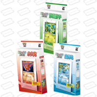 Boîte de collection de cartes de luxe à triple thème, motifs variés, ensemble d'accessoires pour cartes à collectionner, en stock – Vente flash