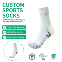 Chaussettes de sport athlétiques pour jeunes à séchage rapide avec logo personnalisé, chaussettes de basket-ball