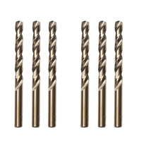 Jeu de forets hélicoïdaux revêtus de cobalt M35 de 113mm à tige droite en acier rapide pour acier inoxydable, cuivre, aluminium et bois