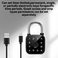 Cadenas intelligent multi-déverrouillage 4-en-1 : Empreinte digitale + Mot de passe + Carte IC + Application Tuya pour serrure de sécurité électronique, étanche IP65