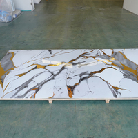 Panneau mural en PVC imperméable et ignifuge, effet marbre, pour salon, matériaux de construction intérieurs, salle de bain