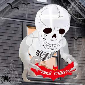 Effrayant <span class=keywords><strong>Halloween</strong></span> <span class=keywords><strong>squelette</strong></span> s'est cassé de la fenêtre <span class=keywords><strong>Halloween</strong></span> décoration gonflable accessoires de cour extérieure pour les fournitures de fête - Product Image 3