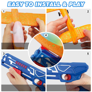 <span class=keywords><strong>Jouet</strong></span> lanceur d'<span class=keywords><strong>avion</strong></span> volant à LED pour enfants, lot de 3, <span class=keywords><strong>catapulte</strong></span> à lancer, planeur en mousse, <span class=keywords><strong>avion</strong></span>, pistolet de lancement, <span class=keywords><strong>jouet</strong></span> d'extérieur - Product Image 5