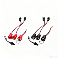 Port de charge pour trottinette électrique 5521 5525 avec bornes de câblage, connecteur femelle étanche à courant élevé pour prise CC