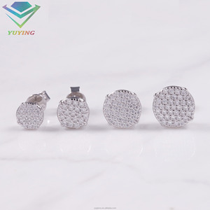 VVS Moissanite GRA certificate Stud <b>Earrings</b> 925 Silver 18K gold plated Iced Out Round Brilliant cut <b>earring</b> <b>Fine</b> Jewelry - Product Image 2