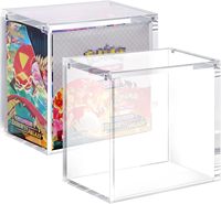 Boîte de rangement ETB en acrylique magnétique transparent moderne personnalisée en gros pour carton cadeau de mariage poli de poche