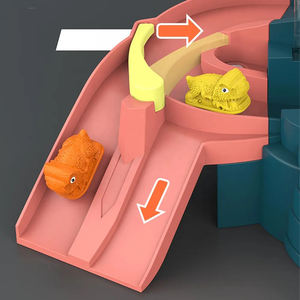 Ensemble de jouets pour enfants à faire semblant de jouer dans le <span class=keywords><strong>garage</strong></span> de stationnement de <span class=keywords><strong>voiture</strong></span> de <span class=keywords><strong>dinosaure</strong></span> à 5 étages - Product Image 3