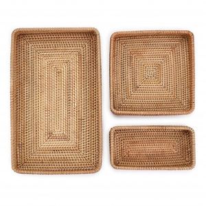 <span class=keywords><strong>Rattan</strong></span> yüzer tepsi havuz için yüksek kalite servis tepsileri büyük daire 3 adet cadılar bayramı merkezi dekorasyon Bohemia Ratttan - Product Image 4