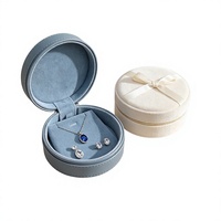 Vente directe d'usine, boîtes à bijoux personnalisées en velours sans fermeture, emballages de bijoux personnalisés, boîtes à accessoires pour colliers, cadeaux
