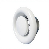 Hotte de ventilation ronde réglable de 5 pouces à surface métallique épaissie et peinture cuite, à prix abordable