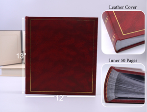 <span class=keywords><strong>Album</strong></span> <span class=keywords><strong>photo</strong></span> de mariage de <span class=keywords><strong>luxe</strong></span> avec couverture en cuir personnalisée, estampage à chaud doré, impression numérique de haute qualité respectueuse de l'environnement et option de logo DIY - Product Image 3
