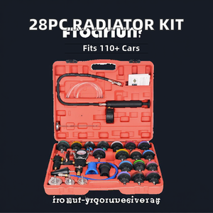 Набор для проверки давления в радиаторе автомобиля, 28 предметов, вакуумный, для системы охлаждения, детектор утечек в бачке для воды, анализатор двигателя - Product Image 2
