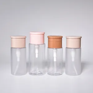 50ml 100ml Biodegradable PET Skincare Makeup Remover Plastic Bottle Toner Packaging Bottle With Flip Cap Bottle