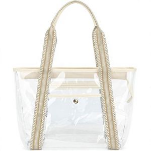 Sacs fourre-tout durables en toile de jute avec poignées en corde et bandoulière, taille moyenne, impressions personnalisées, publicitaires, pour la plage, pour entreprises, réutilisables - Product Image 3