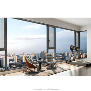 Système <span class=keywords><strong>de</strong></span> fenêtres murales en aluminium avec verre du sol au <span class=keywords><strong>plafond</strong></span>, conception personnalisée en usine - Product Image 1