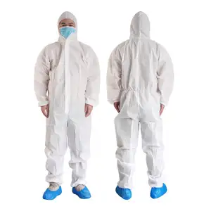 Vente en gros Nouveau design de vêtements de protection pour EPI Combinaison jetable en polypropylène imperméable à l'eau