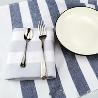 Serviette de table de Style nordique, pas cher, teint en fil, 100% pur coton, tapis de table, serviette en coton