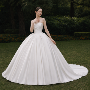 <span class=keywords><strong>Abito</strong></span> da <span class=keywords><strong>Sposa</strong></span> Semplice in Raso Stile Corsetto, <span class=keywords><strong>Abito</strong></span> da <span class=keywords><strong>Sposa</strong></span> di Lusso, <span class=keywords><strong>Abito</strong></span> da <span class=keywords><strong>Sposa</strong></span> Taglie Forti, <span class=keywords><strong>Abito</strong></span> da <span class=keywords><strong>Sposa</strong></span> a Ball Gown - Product Image 1