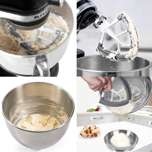 Mixeur à tête inclinable pour aide cuisine, avec double bord en silicone, grattoir, 4.5 - Product Image 2