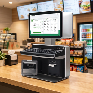 เครื่อง POS ออลอินวันขนาด 14 / 15.6 นิ้ว ระบบแอนดรอยด์ วินโดวส์ พร้อมคีย์บอร์ดและเครื่องพิมพ์ สำหรับร้านอาหาร ร้านขายอาหาร และการชำระเงิน - Product Image 1