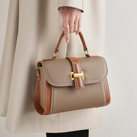 Fabrications sac en cuire sac à main rétro pour femmes Sac à bandoulière à deux sangles pour dames Sac cuir veritable