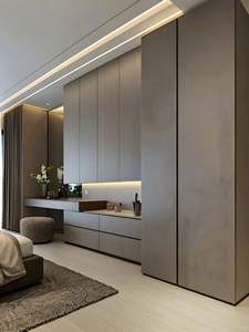 Meubles de chambre à coucher en bois bicolore Design de garde-robe Combinaison de couleurs stratifiées - Product Image 6