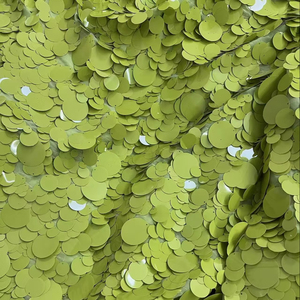 Tessuto in Pizzo Elastico di Lusso con Paillettes Grandi da 18mm, <span class=keywords><strong>Ricamato</strong></span> con Perline e <span class=keywords><strong>Tulle</strong></span> Fantasia <span class=keywords><strong>per</strong></span> <span class=keywords><strong>Abiti</strong></span> da Sera - Product Image 1