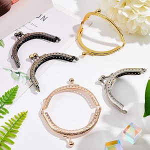 Cadre de sac à main en métal 5 couleurs 8.5cm/3.3 "rétro arc sac à main en métal sac à <span class=keywords><strong>monnaie</strong></span> bricolage artisanat cadre baiser fermoir serrure pour sac <span class=keywords><strong>couture</strong></span> artisanat - Product Image 2