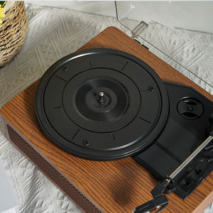 Tourne-disque <span class=keywords><strong>vinyle</strong></span> de style moderne avec récepteur <span class=keywords><strong>Bluetooth</strong></span> intégré Tourne-disque <span class=keywords><strong>vinyle</strong></span> rétro portable - Product Image 4