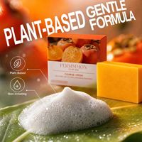 Savon au kaki pour le contrôle des odeurs corporelles, savon corporel naturel rafraîchissant pour l'odeur des personnes âgées, savon corporel biologique nettoyant en profondeur