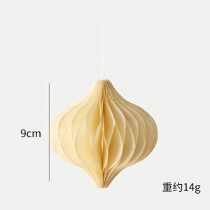 Décoration de fête en papier offset YUYANG, arbre de Noël en nid d'abeille avec aimant, décorations en papier nid d'abeille - Product Image 6