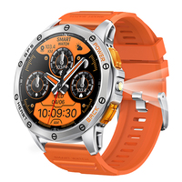 Reloj Inteligente Deportivo K67 GPS 2024, Pantalla AMOLED de 1.43 Pulgadas, Linterna LED, Brújula, Monitoreo de Salud, Reloj Inteligente para Exteriores para Hombre