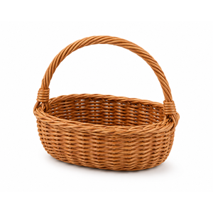 Cindy Brand Premium <b>Wicker</b> Baby Changing <b>Basket</b> Natural Open Weave Rattan Design - Product Image 1