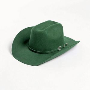 Sombrero de Vaquero de Invierno Personalizado de Alta Calidad, Sombrero Fedora de Fieltro de Lana Australiana 100% de Alta Calidad, Sombrero de Vaquero Azul al por Mayor para Hombre - Product Image 6