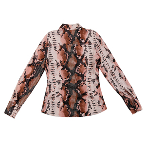 Novas Blusas Femininas 2026: Elegantes e Delicadas com Estampa de Cobra e Manga Longa - Product Image 4