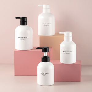 Soledi — bouteille personnalisée en plastique avec pompe, ronde et carrée, pour shampooing, Gel douche, liquide de lavage des mains, 100ml, 8oz, 10oz, 350ml, 500ml - Product Image 1