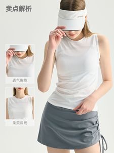 Camiseta deportiva sin mangas de nailon para mujer, transpirable, de secado rápido, funcional, para gimnasio y entrenamiento. - Product Image 2