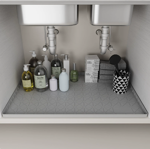 Tapete Impermeable para Debajo del Fregadero de 34" X 22", Tapete de Silicona Grueso <span class=keywords><strong>Protector</strong></span> de Gabinetes para <span class=keywords><strong>Cocina</strong></span> y Baño, Forro Organizador para Estantes - Product Image 4