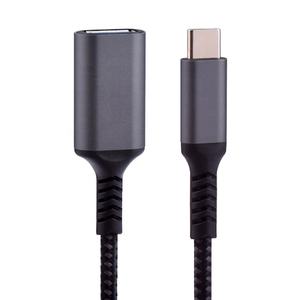 Placcato in oro Nylon intrecciato 2A 4.5mm tipo C a Usb femmina <span class=keywords><strong>cavo</strong></span> OTG per <span class=keywords><strong>tastiera</strong></span> - Product Image 4