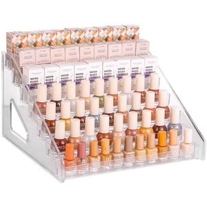 Exhibidor de Esmalte de Uñas Acrílico Transparente, Estante de Almacenamiento para Cosméticos, Lápiz Labial, Manicura, Herramientas de Arte de Uñas, Organizador de Esmalte - Product Image 1