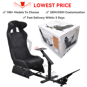 GY044 Asiento negro plegable Coche Juego de carreras Silla Simulador de conducción Asiento Cabina para modelos universales - Product Image 3