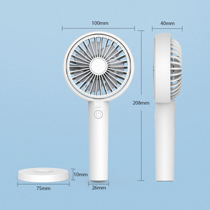 Portable <b>Handheld</b> Mini <b>Fan</b> With Rechargeable Battery Type C Charging Foldable Design For Outdoor Use - Product Image 2