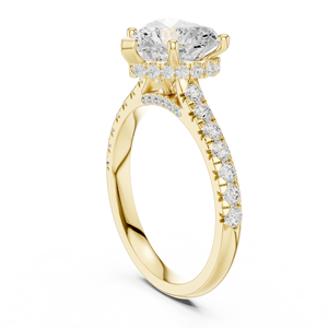 Anillo de Compromiso Solitario con Diamante de Laboratorio al por Mayor, Anillo de Compromiso Hecho a Mano con Diseño Moderno en Venta por Exportadores - Product Image 5