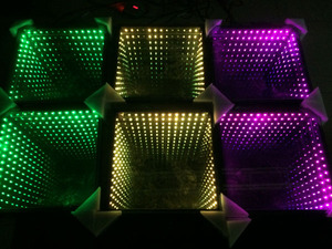 3D Infinity <strong>LED</strong> Matrix Mirror Dance Floor Video Stage Light DMX512 Control Mode - Product Image 3