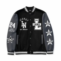 Blousons Bomber Homme de Haute Qualité avec Broderie Frontale Personnalisée, Logos DTF, Style Baseball en Tricot Chauffant et Lettres Brodés