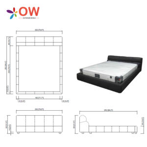 Juego de Dormitorio de Cuero Moderno y Personalizado, Tamaño King, para Uso en Casa, Apartamento y <span class=keywords><strong>Hotel</strong></span> - Product Image 4
