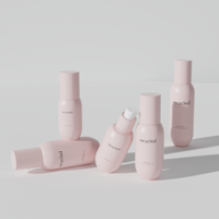 Ensemble d'emballages cosmétiques en plastique PETG de luxe 50/90/100/120/150 ml, flacon d'huile essentielle pour le visage, flacon de lotion cosmétique avec pompe à pression, OEM/ODM