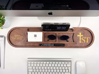 202509 organisateur de bureau en bois personnalisé Station d'accueil en bois téléphone support de tablette support